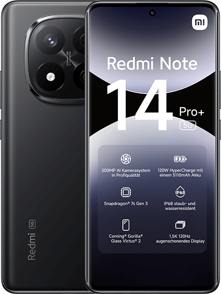 Xiaomi Redmi Note 14 Pro+ 5G Midnight Black